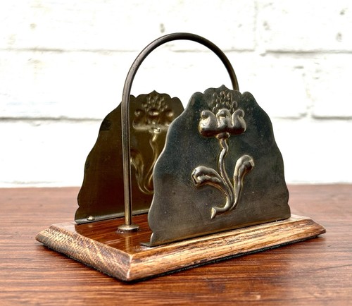 Antique brass letter magazine