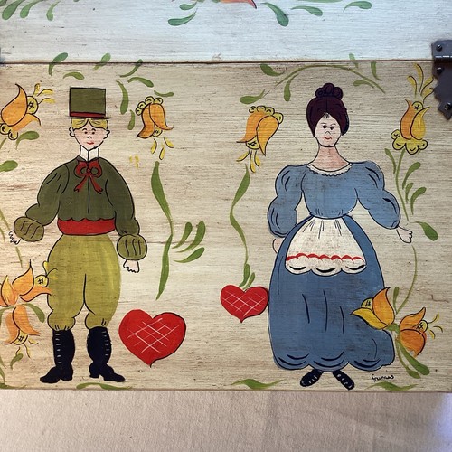 Folk art dutch wood slant - art,